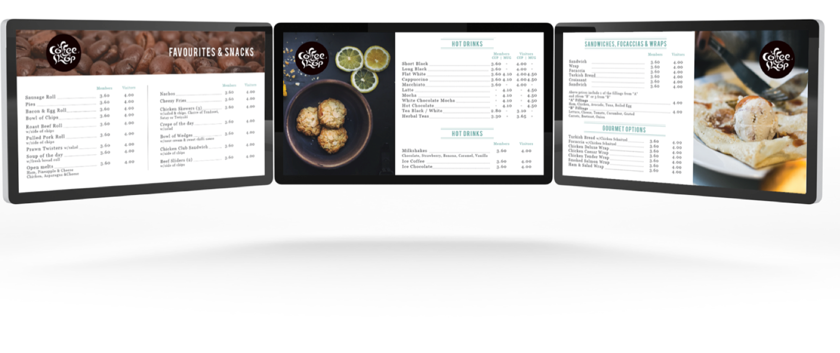 outdoor digital menu boards